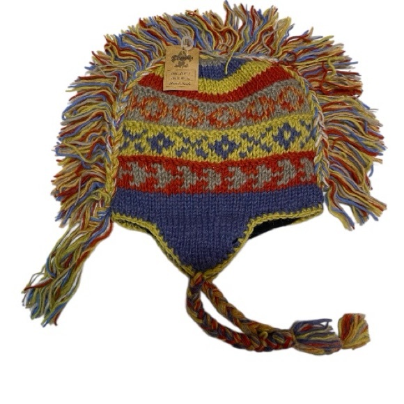 Chaveau Hat 100% Wool/ Fleece OS Unisex Adult Made in Nepal New - Picture 3 of 7